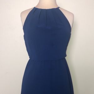 Blue singed Dress